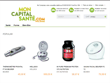 Tablet Screenshot of moncapitalsante.com